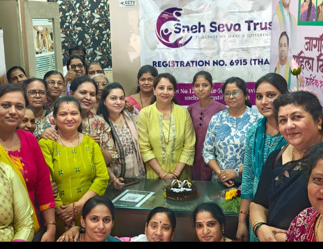 Womens day talk at Sneh seva trust organised by BJP